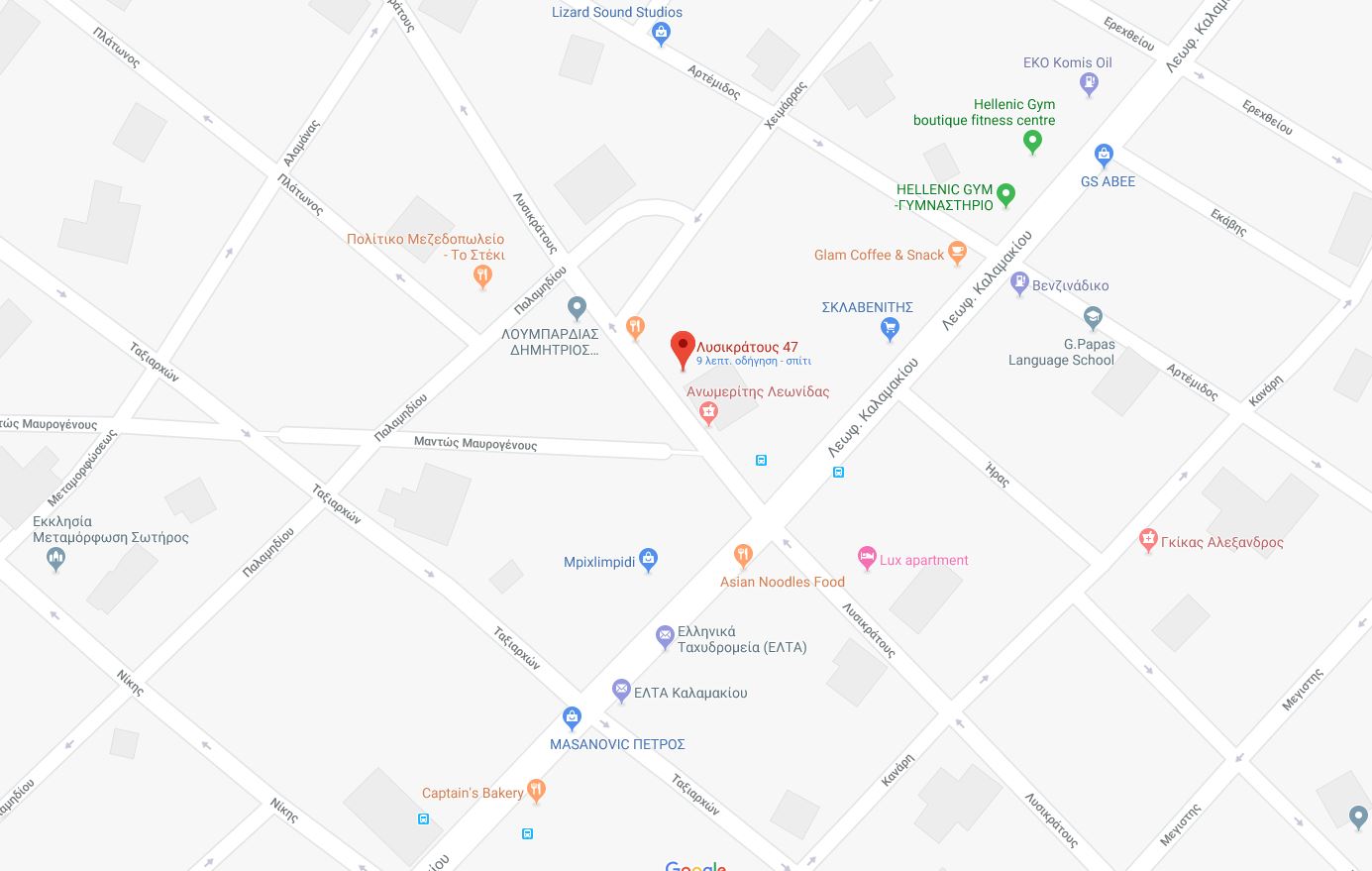 map - Επικοινωνία